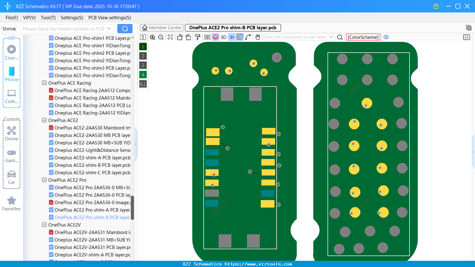 OnePlus ACE2 Pro Shim-B PCB Layer